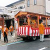 出陣式の後、山車が出発!